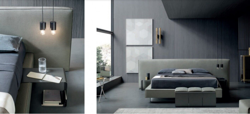 Luxus Polstersamt Stoff Designer Bett Schlofzëmmer Better Lieder Hotel Neien