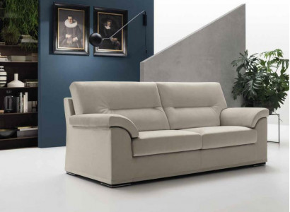 Wunnzëmmer Couchesofa Polster 3-Sëtzer Schlofcouch Schlofssofa Bettfunktioun Büro