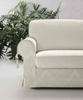 Textil Stoff Luxus 3 Sëtzer Couch Polster Holzrahmen Sofa Textil Couch Alfitalia