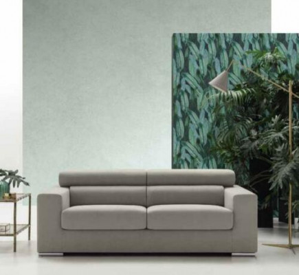 Canapé 3 Sëtz Couch Modern Luxus Polstersëtz Canapé Textil Gro Stoff alfitalia