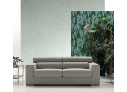 Canapé 3 Sëtz Couch Modern Luxus Polstersëtz Canapé Textil Gro Stoff alfitalia