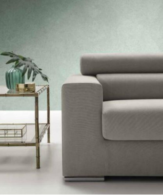 Canapé 3 Sëtz Couch Modern Luxus Polstersëtz Canapé Textil Gro Stoff alfitalia
