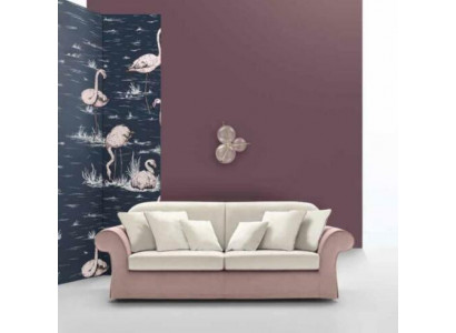 Klassesch Polstermeubelen Sofas Design Luxus Canapé Sofa Textil Sofas Rosa 3 Sëtzer