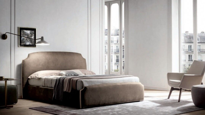 Luxus Duebel Schlofzëmmer Textil Better 200x200 Bett Polsterbett Italien Miwwelen