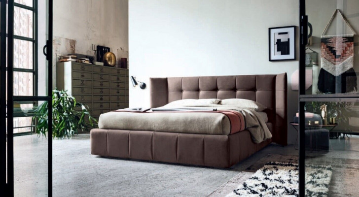 Duebelbett Bett Eebett Design Luxus Luxuriéis Polsterbett Designbett Textilbetter