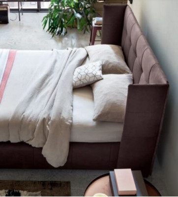 Duebelbett Bett Eebett Design Luxus Luxuriéis Polsterbett Designbett Textilbetter