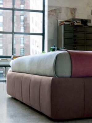 Duebelbett Bett Eebett Design Luxus Luxuriéis Polsterbett Designbett Textilbetter