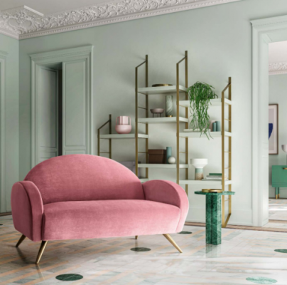 Design Büro Office Kanzlei Bank Canapéen Sofa 2 Sëtzer Canapé Gepolstert Stoffsofa