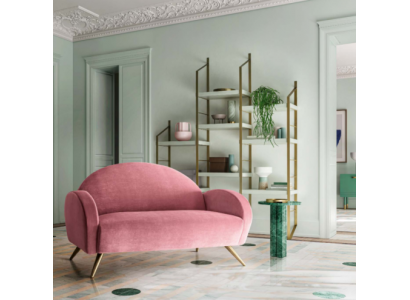 Design Büro Office Kanzlei Bank Canapéen Sofa 2 Sëtzer Canapé Gepolstert Stoffsofa