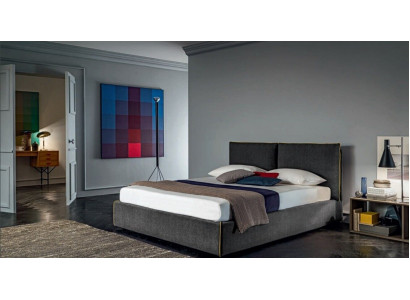 Luxus Gepolsterten Sëtz Stoff Design Bett Schlofkummer Better 180x200 cm Textil Hotel