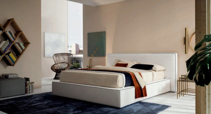 Italienesch Designer Bett Schlofkummer Better Textil Hotel Luxus Polster Miwwelen