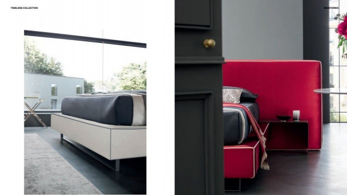 Italienesch Designer Bett Schlofkummer Better Textil Hotel Luxus Polster Miwwelen
