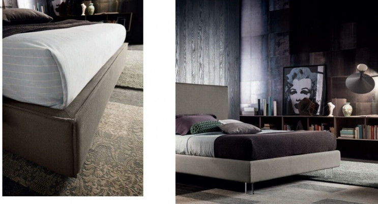 Luxus Duebel Better Braun 200x200 Schlofzëmmer Lieder Hotel Bett Polster Design
