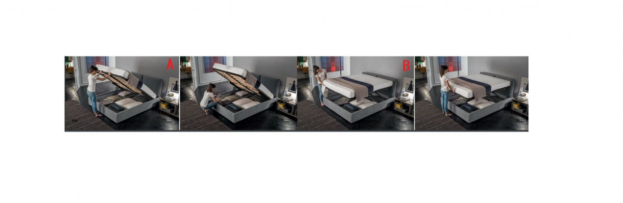 Design Better Schlofzëmmer Textil 180x200cm Bett Polster Luxus Duebel Hotel Nei