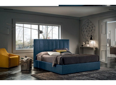 Designer Bett Schlofzëmmer Better Textil Luxus Hotel Stoff Polster Sëtz Italien