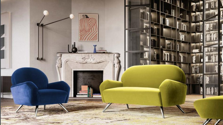 Canapé Couchage Gepolsterten Stull Modern Zäiteméisseg Polster Fotell Italienesch 1-Platz