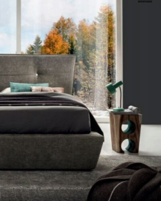 Designer Bett Schlofkummer Lieder Stoff Hotel Luxus Samett Polster