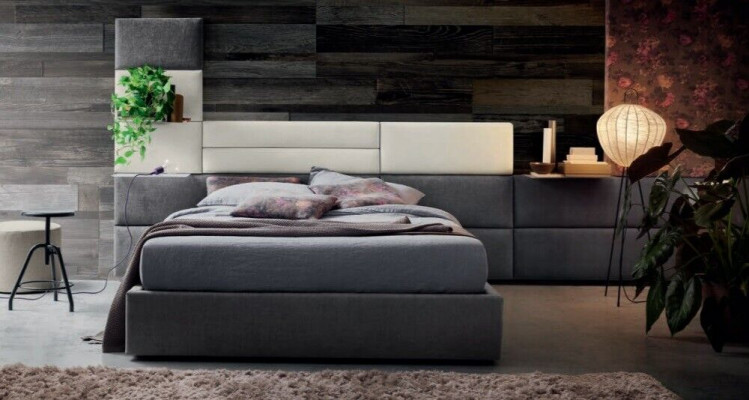 Duebel Hotel Better Bestietnes 180x200cm Schlofzëmmer Holz Luxus Design Bett Polster