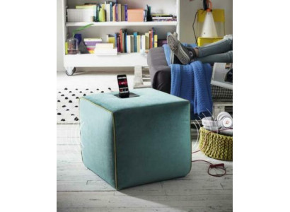 Hocker Opluedstatioun Handy Polsterhocker Sitzhocker Hocker Ottoman Pouf Fousshocker