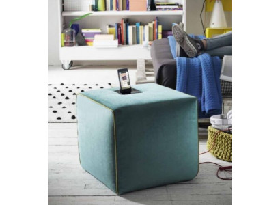 Polsterhocker Sëtzocker Quadrat Sëtz Neie Pouffe Fousshocker Quadrat Sëtz Hocker