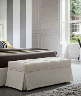 Luxus Landhausstil Hocker Miwwelen Polsterhocker Design Sëtz Sëtzbank Fousshocker