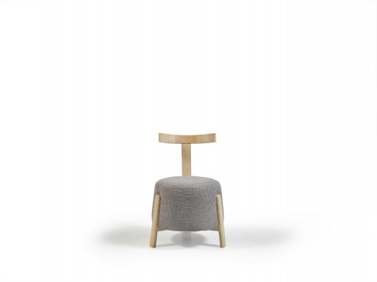 Moderne Fauteuil Stull 1x Iesszëmmer Lounge Sëtz Polsterstull Textil Nei