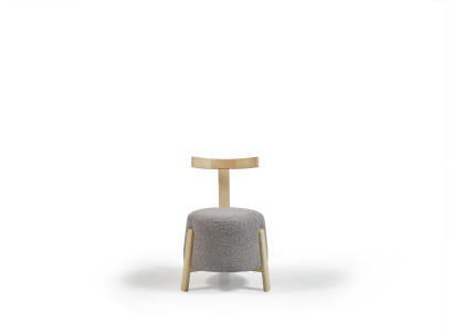 Moderne Fauteuil Stull 1x Iesszëmmer Lounge Sëtz Polsterstull Textil Nei