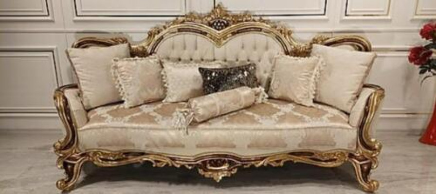Klassesch Wunnzëmmer Sofa Polster Couch 3tlg. 3+1 + Kaffisdësch fir Äert Doheem