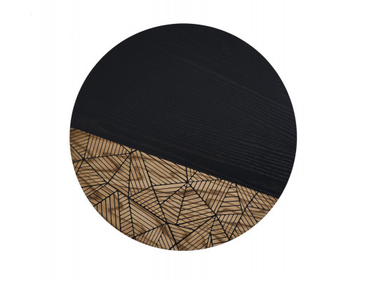 Ronnt Niewentisch Couchtisch Design Holz Schwaarz Wunnzëmmer Dësch