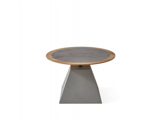 Canapé Dësch Holz Ronn Niewendësch Design Sëlwer Dësch Miwwelen Wunnzëmmer