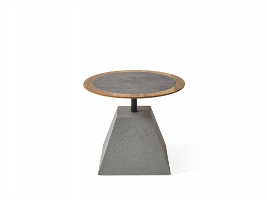 Canapé Dësch Holz Ronn Niewendësch Design Sëlwer Dësch Miwwelen Wunnzëmmer