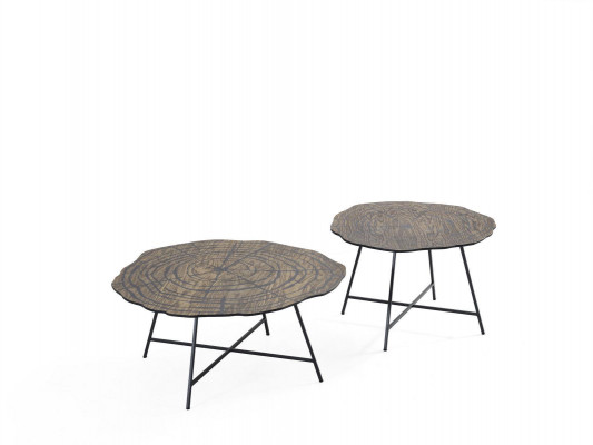 Couchtischen Kaffisdëscher Säitendëscher Design Wunnzëmmer Dëscher 2 Stéck