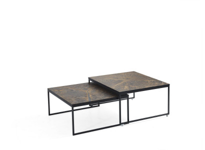 Couchtisch Luxus Niewentisch Miwwelen Holz Modern Wunnzëmmer Design