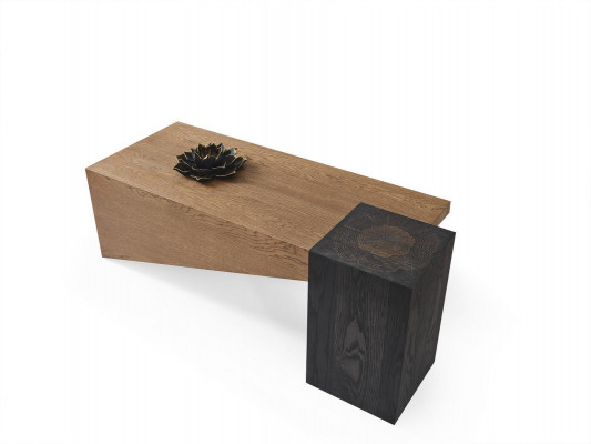 Kaffisdësch Holz Couchtisch Bäikësch Dësch Wunnzëmmer Couchtischen