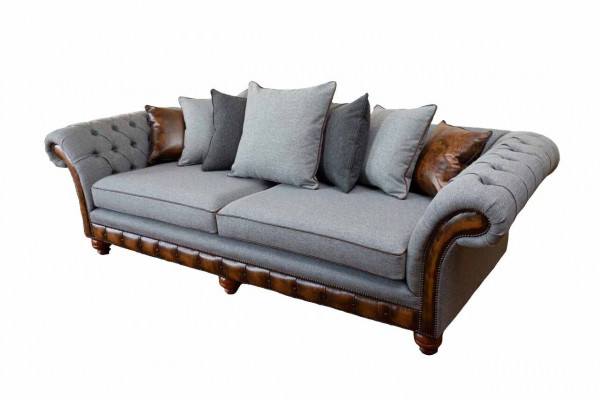Canapé Stoff Canapéen Stoff Canapé Wohnzimmerdesign 4-Sëtzer Nei