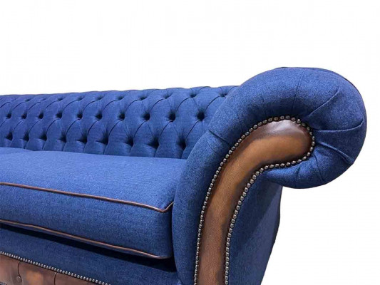 Moderne Sofa Chesterfield 4 Sëtz Luxus Sofas Stoffsofa Wunnzëmmer Canapé Neit