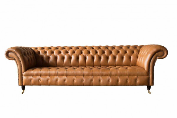 Ledercouch Chesterfield 4 Sëtz Couchen Luxus Lieder Couchen Polster Wunnzëmmer