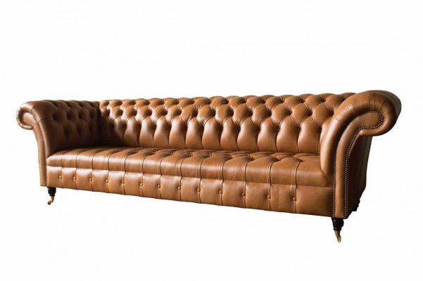 Ledercouch Chesterfield 4 Sëtz Couchen Luxus Lieder Couchen Polster Wunnzëmmer