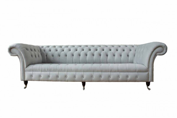 Chesterfield Canapé 4 Plazen Designer Canapéë Couch Stoff Polster Textil