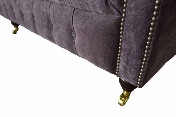Sofa 4-Sëtzer Canapé Gepolstert Design Textil Wunnzëmmer Design Miwwel Neit
