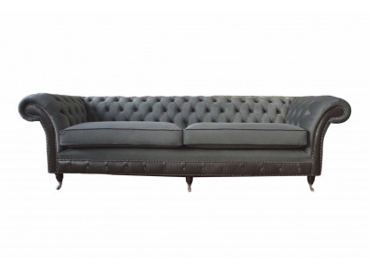 Design Couch Luxus Polstersofa Sofa 4 Sëtzer Chesterfield Luxus Gro