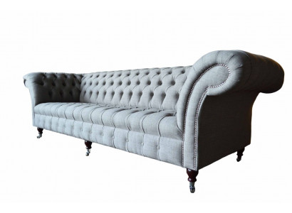 Groue Véiersëtzer Canapé Stoff Wunnzëmmer Design Canapéë Këssen Canapéen Nei