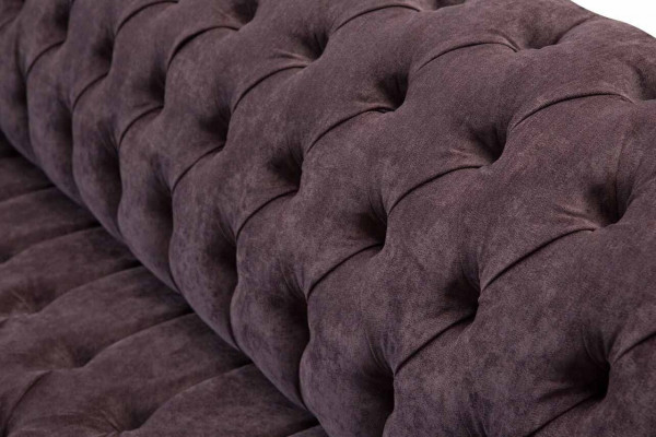 Design Sofa 4 Sëtzer Canapé Polster Luxus Textil Sofae Chesterfield