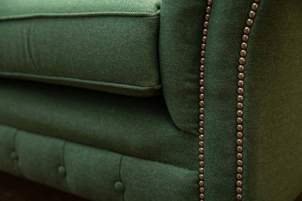 Sofa 4 Plaz Gréng Wunnzëmmer Modernen Design Polster Stëbs Luxus
