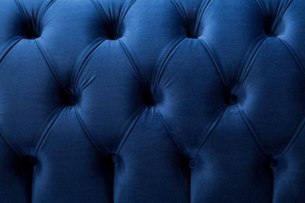 Chesterfield Grouss Sofa Canapé Stoff Samt Polster Couchen 4 Sëtzer Canapéen