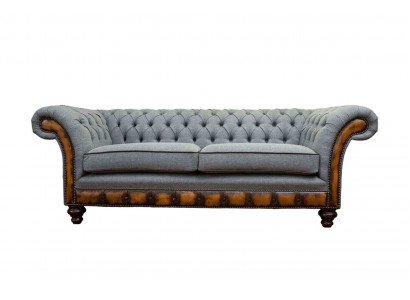 Luxus Dräisitzer Modern Couch Miwwelen Gro Sofasen Stoff Textil Polsterung