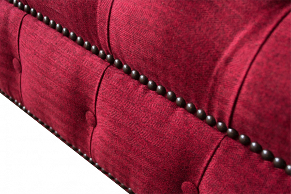 Chesterfield 3 Sëtzer Dräisëtzer Design Canapéë Polstersofa Sofae Textil