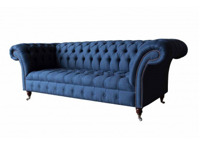 Dreisëtzer Sofa Luxus Chesterfield 3-Sëtzer Canapéë Blo Sofaen Neit Canapé