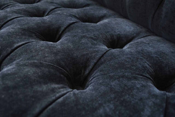 Design Sofa Canapé Polster 3 Platzen Canapé Blau Couchen Sëtz Stoff Nei