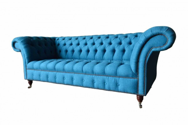 Chesterfield Sofa Cannapé Polster Designer 3 Sëtzer Sofas Nei Dräisëtzer